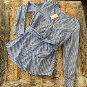 NAUTICA long sleeve striped blouse